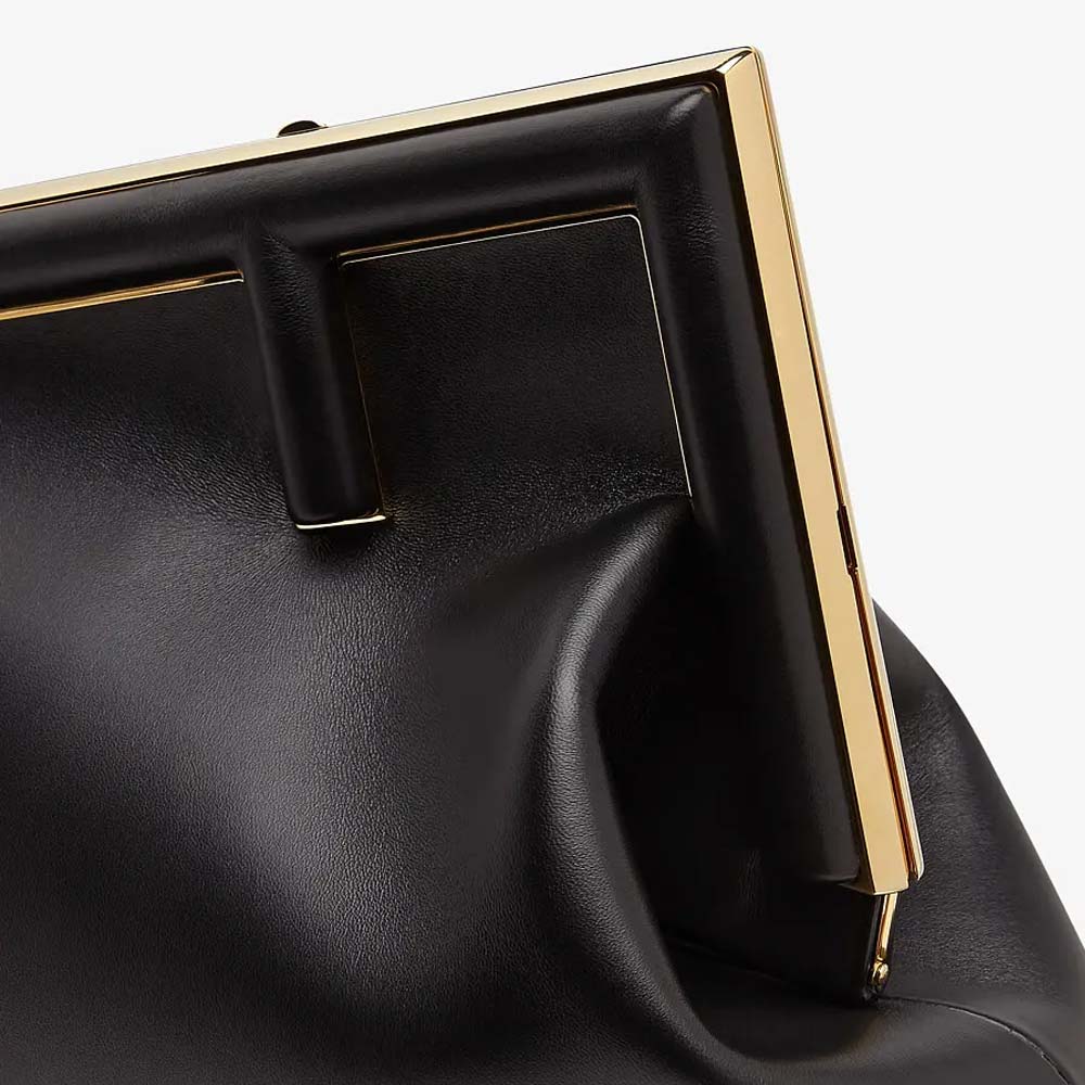 FENDI FIRST MEDIUM Black Leather Bag Fendi