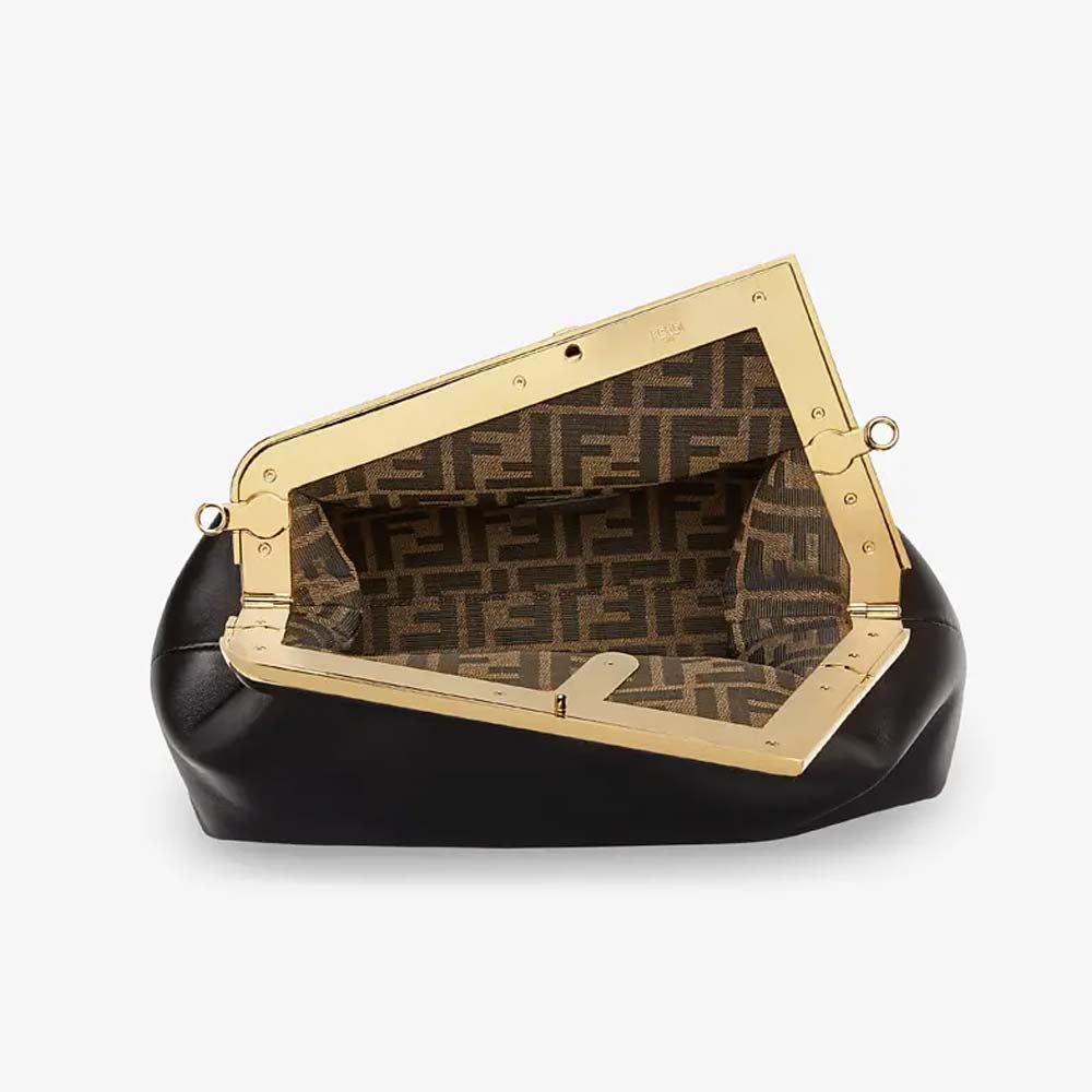 FENDI FIRST MEDIUM Black Leather Bag Fendi