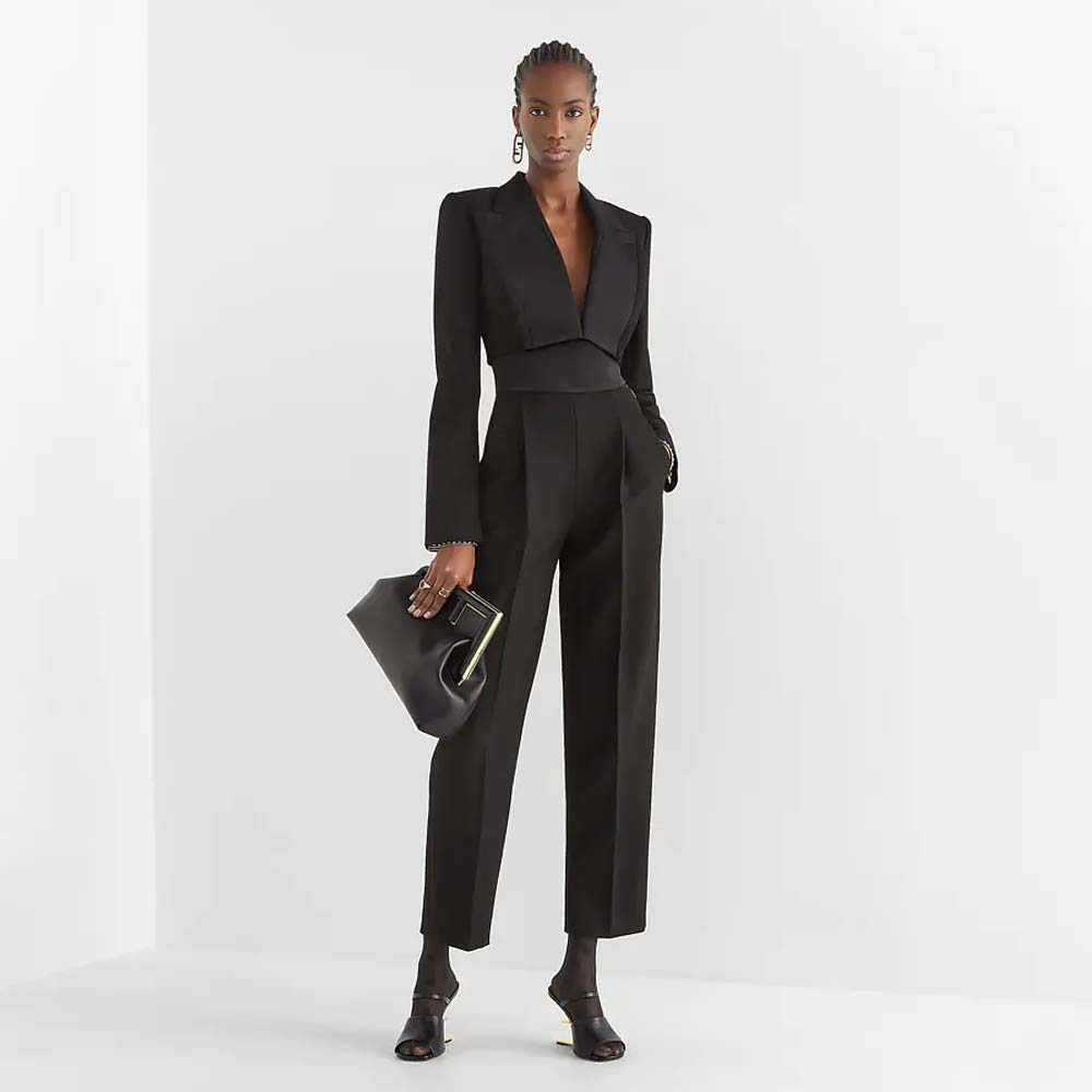 FENDI FIRST MEDIUM Black Leather Bag Fendi