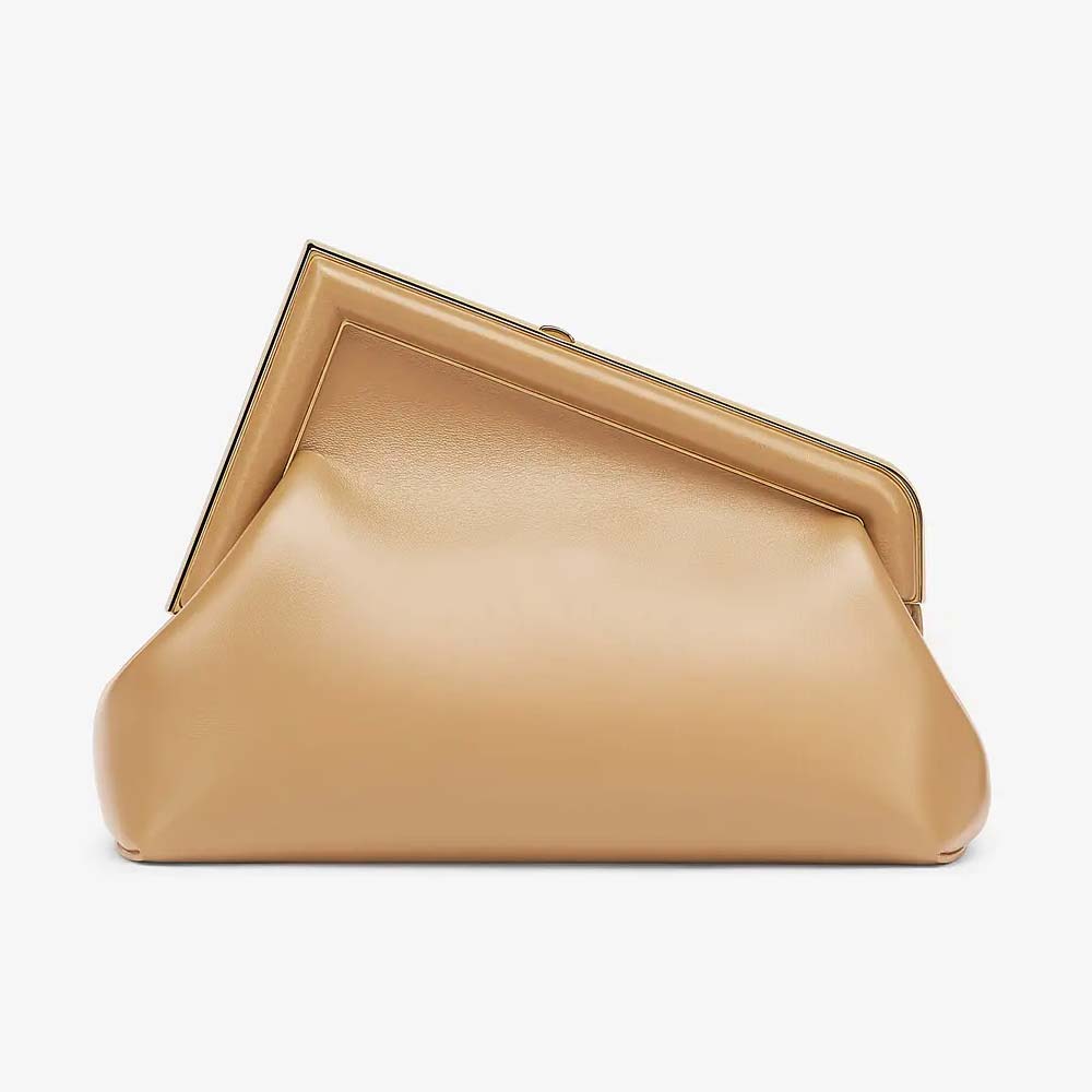 FENDI FIRST SMALL Beige Leather Bag Fendi