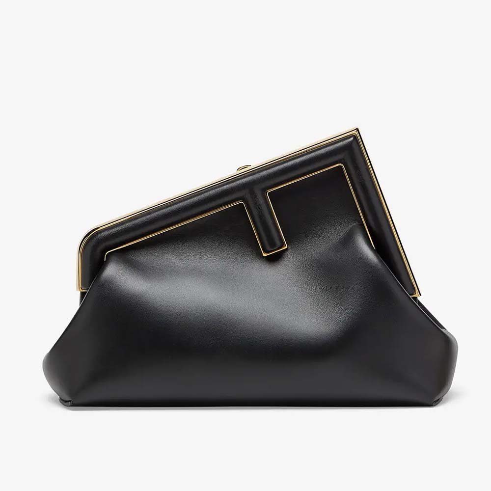 FENDI FIRST SMALL Black Leather Bag Fendi