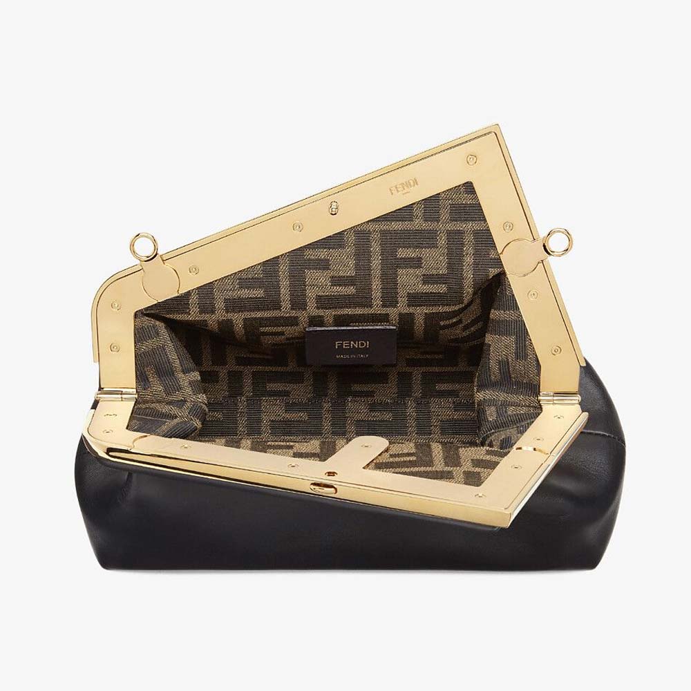FENDI FIRST SMALL Black Leather Bag Fendi