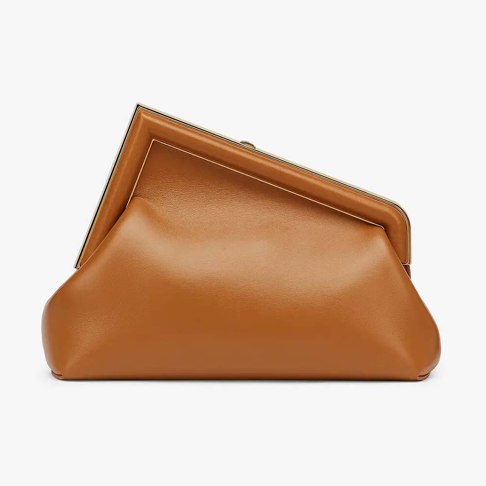 FENDI FIRST SMALL Brown Leather Bag Fendi