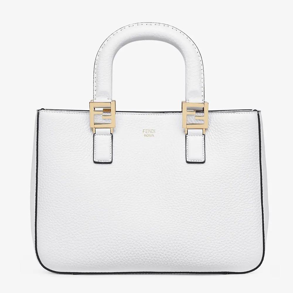 FF TOTE SMALL Cuoio Romano Leather Bag Fendi