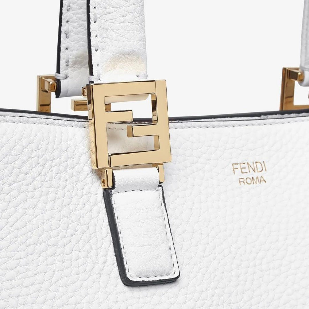 FF TOTE SMALL Cuoio Romano Leather Bag Fendi