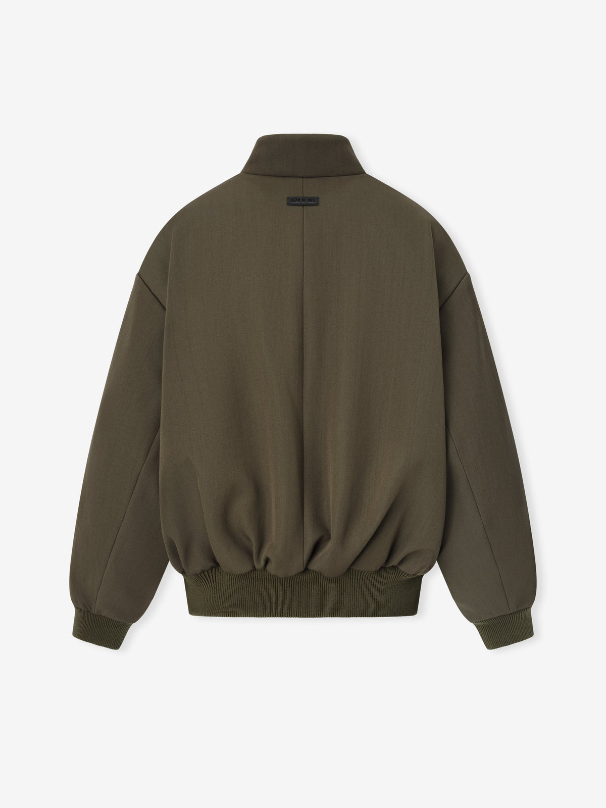 Fear of God Wool-Cotton Twill Heavyweight Bomber Jacket Olive Green BagAg
