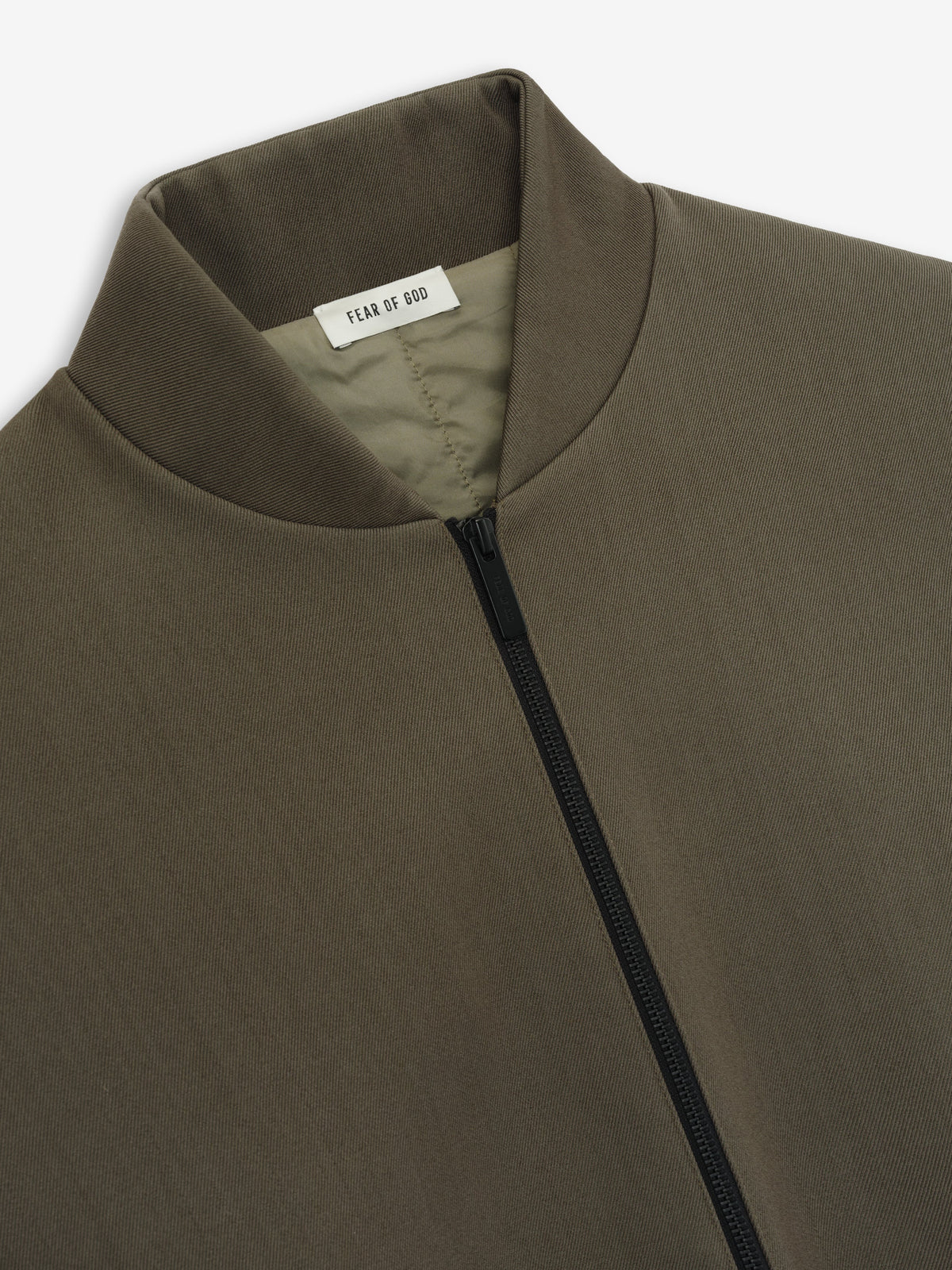 Fear of God Wool-Cotton Twill Heavyweight Bomber Jacket Olive Green BagAg