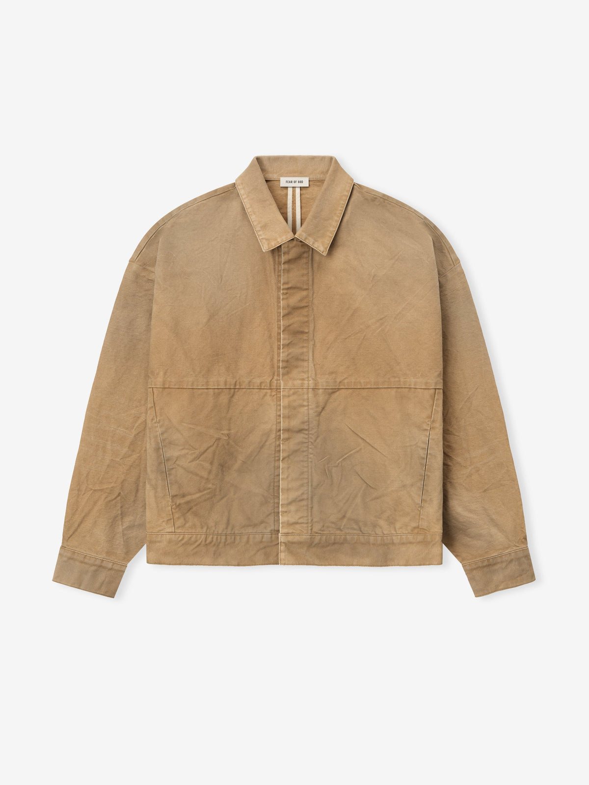 Fear of God Japanese 100% Cotton Canvas Utility Jacket Sun-Faded Tan BagAg