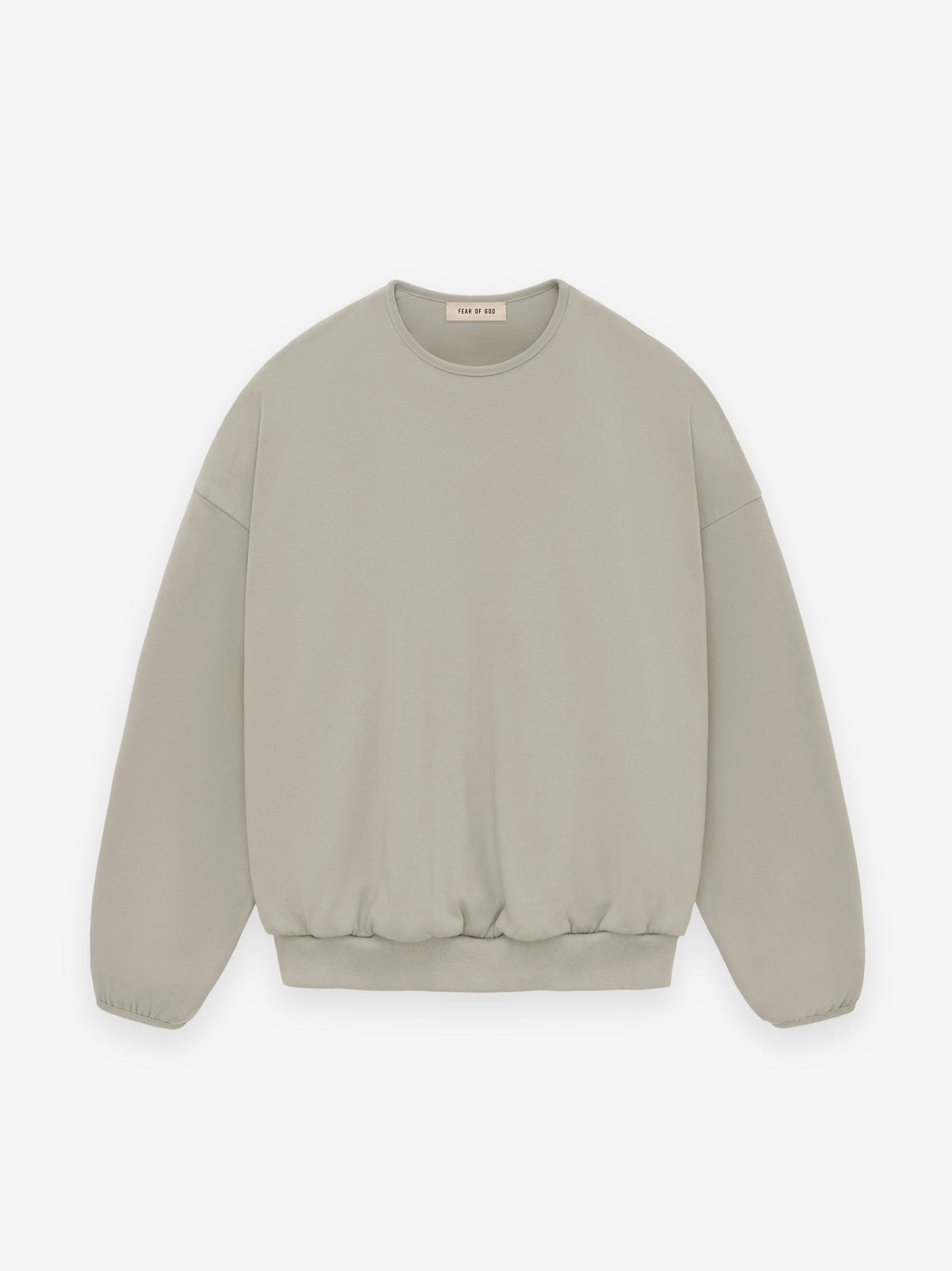 Fear of God 100% Cotton Vintage Wash Bound Crewneck Sweatshirt Light Beige BagAg