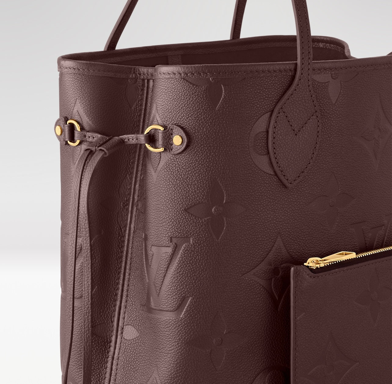 Louis Vuitton Neverfull MM Wine Burgundy Monogram Empreinte Leather Tote M46599