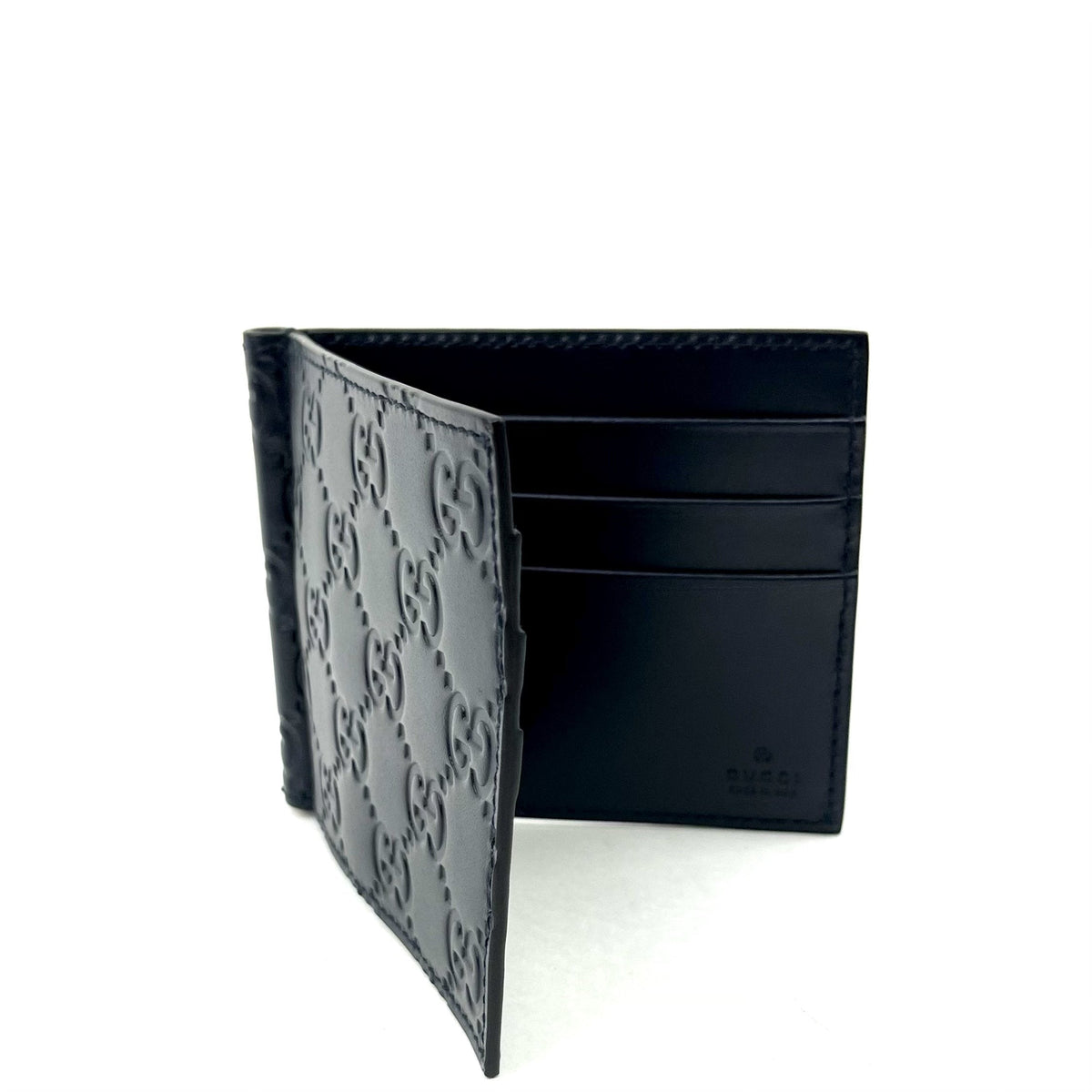 Gucci Signature Leather Clip Wallet Gucci