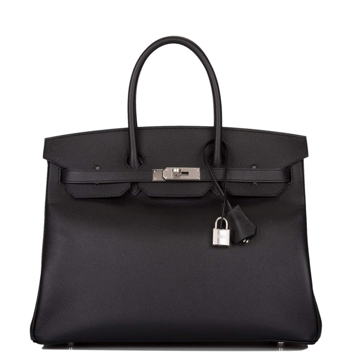 Hermes Birkin 35 Black Epsom Palladium Hardware BagAg