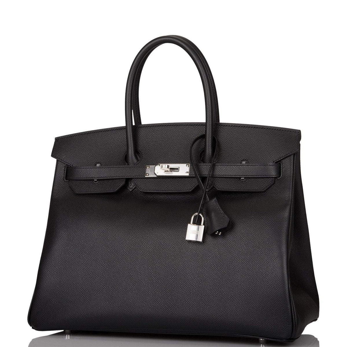 Hermes Birkin 35 Black Epsom Palladium Hardware BagAg
