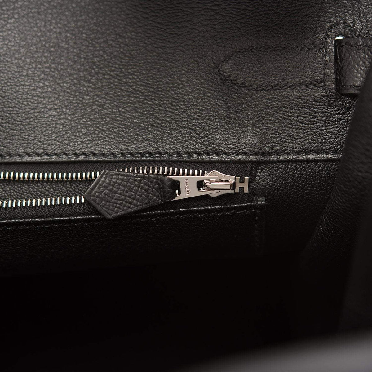 Hermes Birkin 35 Black Epsom Palladium Hardware BagAg