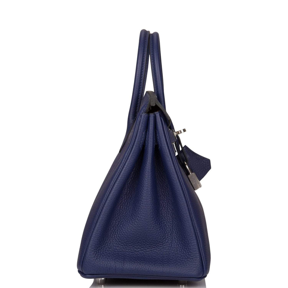 Hermes Bleu Encre Verso Togo Birkin 25cm Palladium Hardware BagAg
