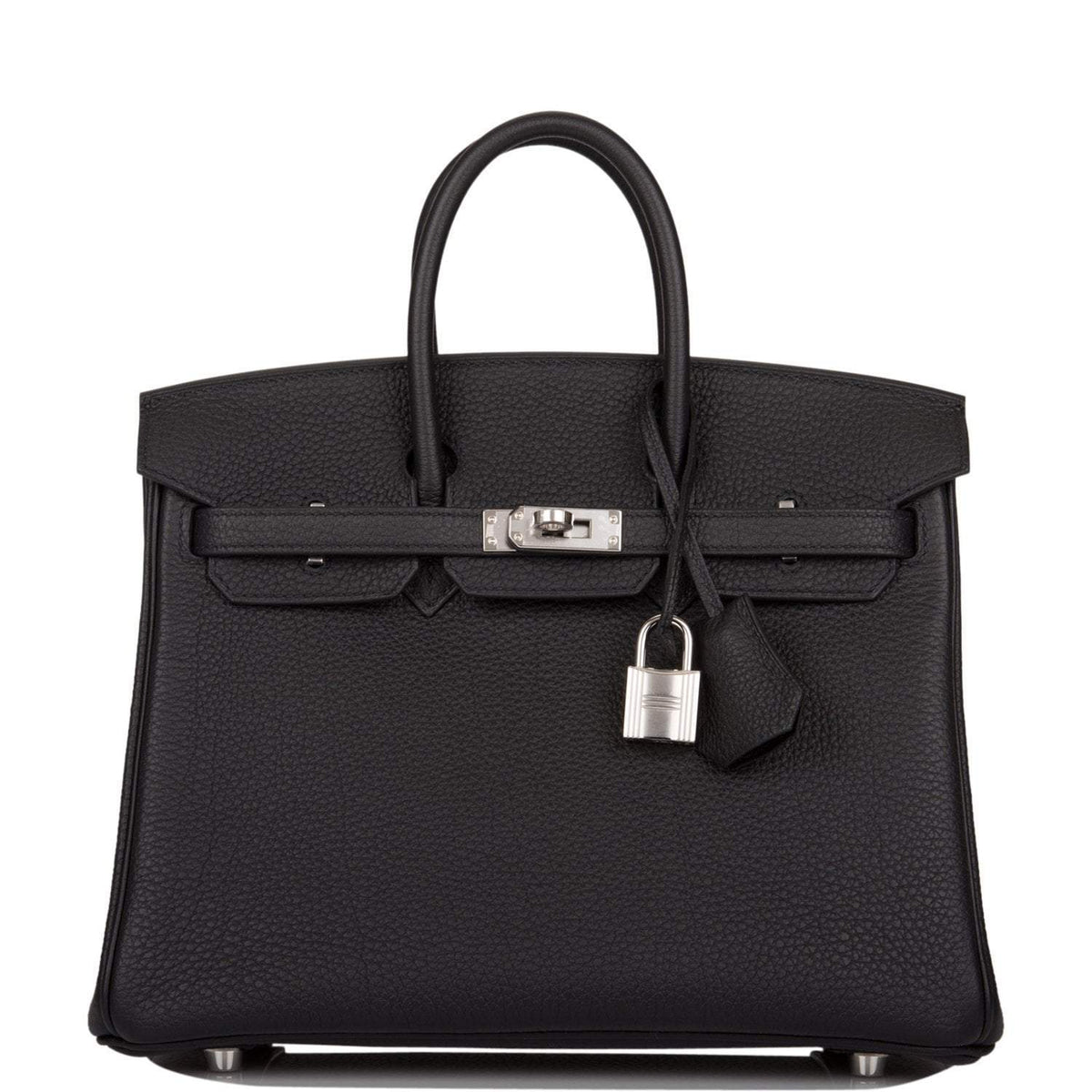 Hermes Black Togo Birkin 25cm Palladium Hardware BagAg