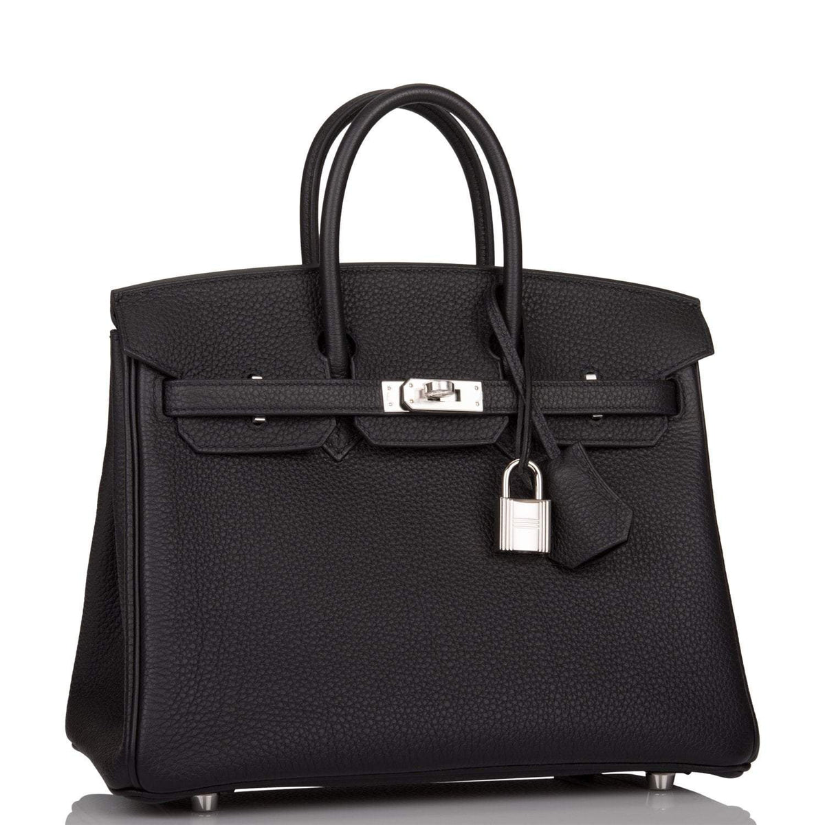 Hermes Black Togo Birkin 25cm Palladium Hardware BagAg