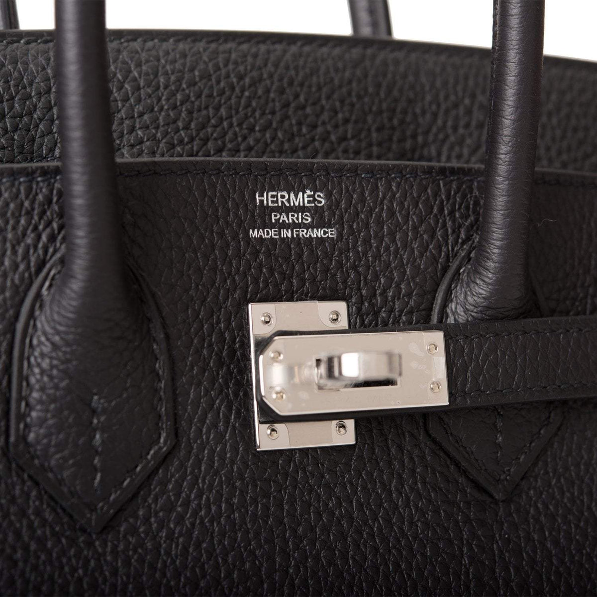 Hermes Black Togo Birkin 25cm Palladium Hardware BagAg