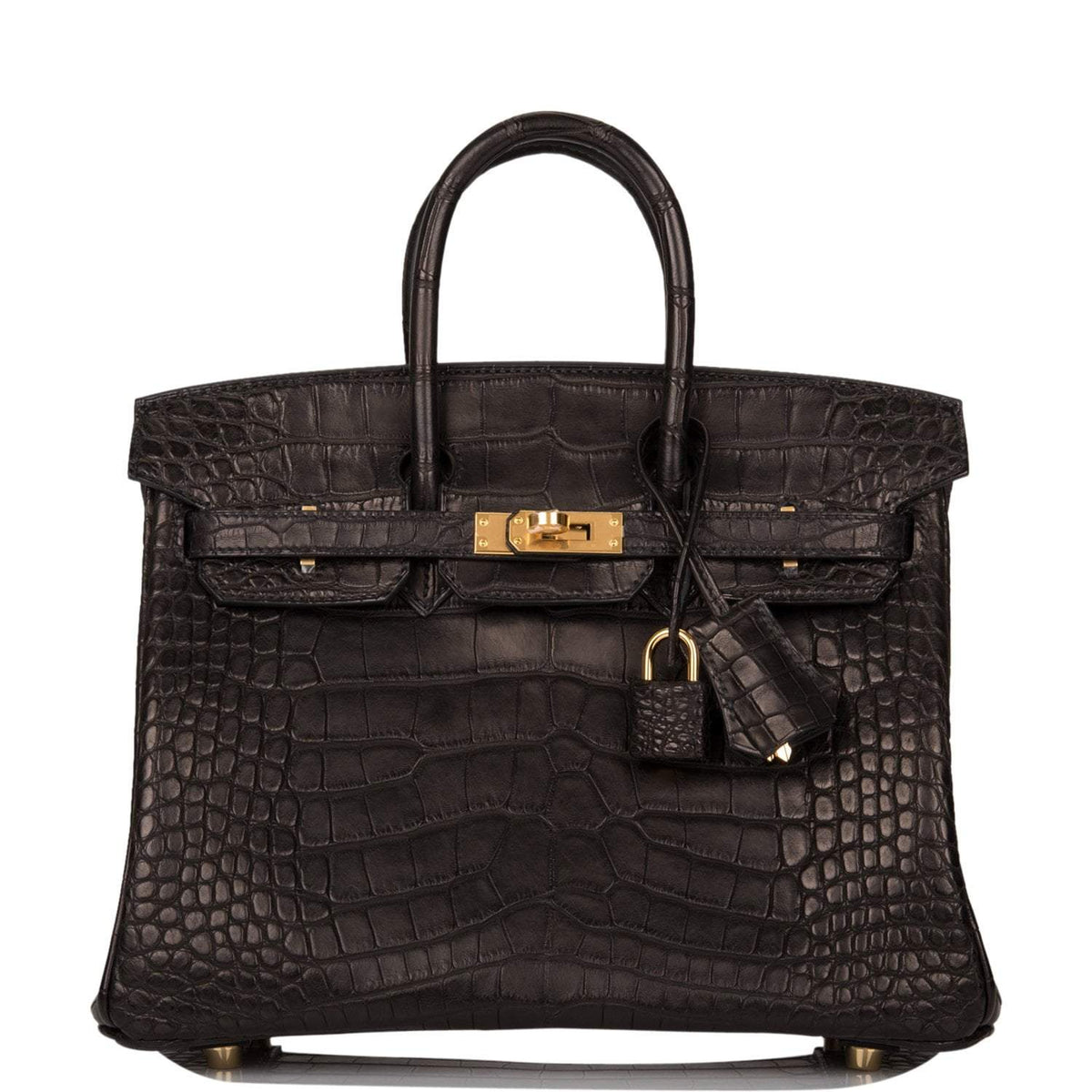 Hermes Birkin Black Matte Gold Hardware Woman BagAg