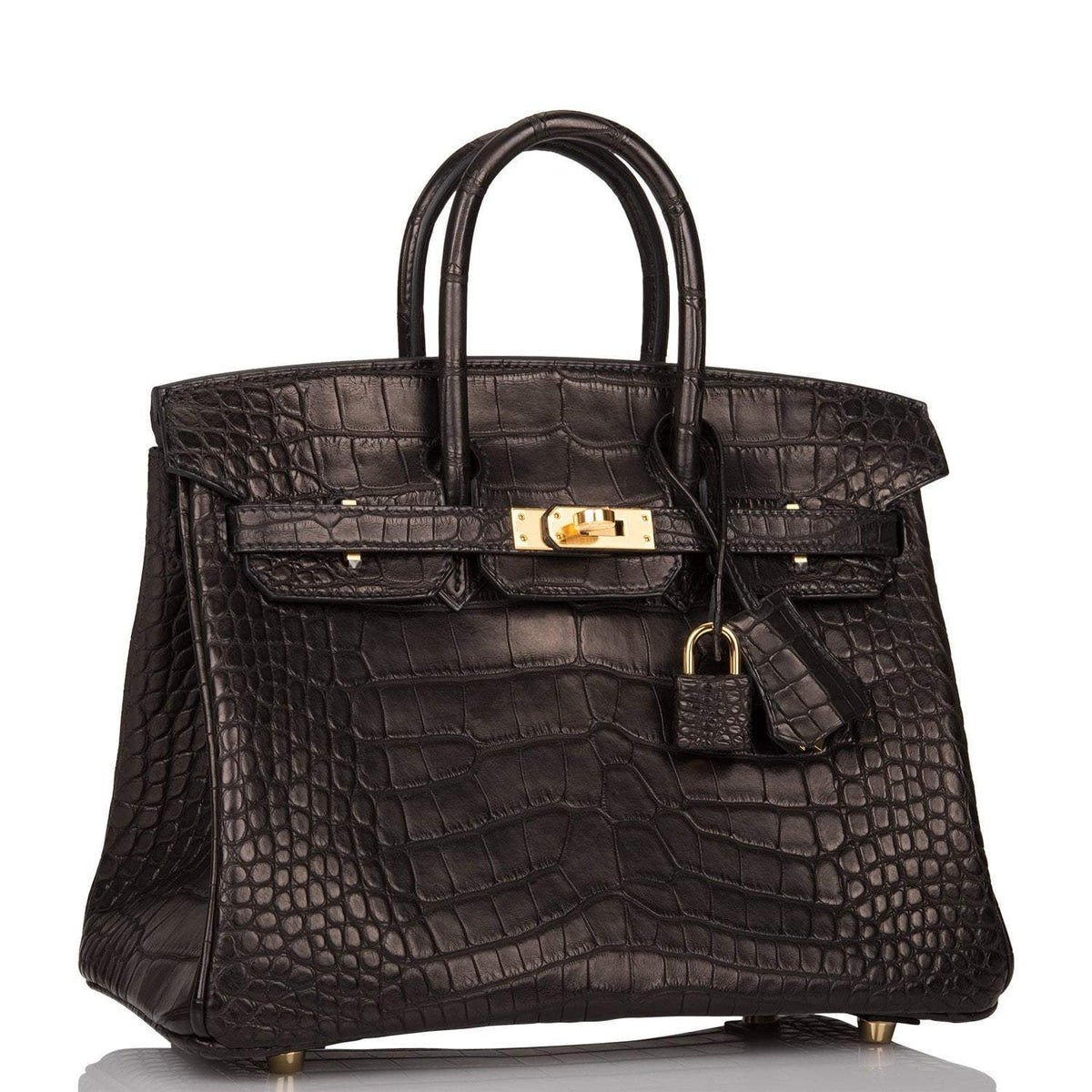 Hermes Birkin Black Matte Gold Hardware Woman BagAg