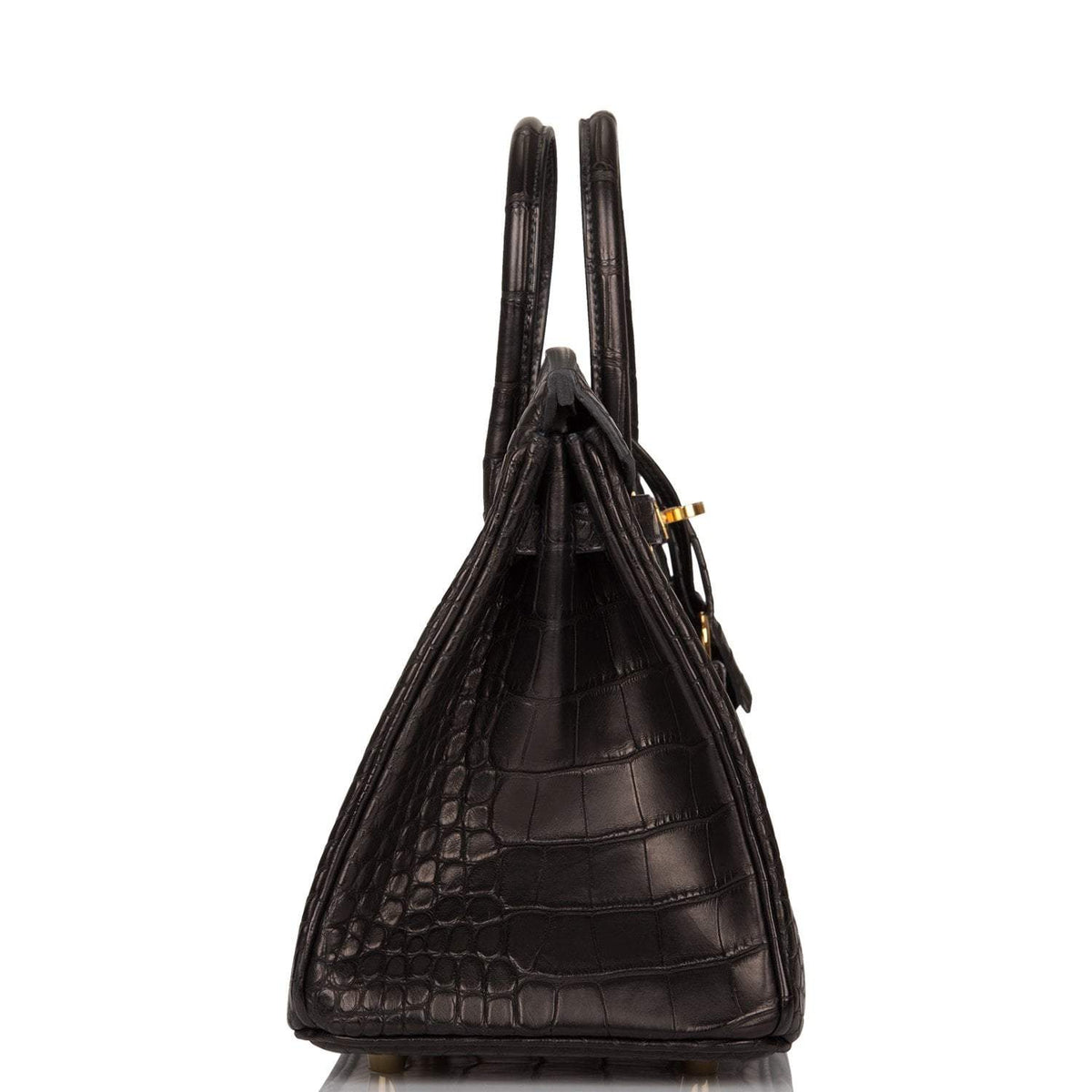 Hermes Birkin Black Matte Gold Hardware Woman BagAg