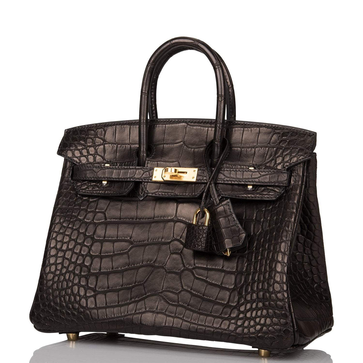 Hermes Birkin Black Matte Gold Hardware Woman BagAg