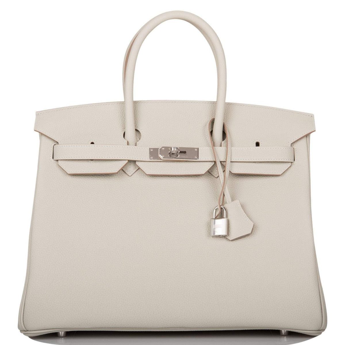 Hermes Gris Perle Togo Birkin 35cm Palladium Hardware BagAg