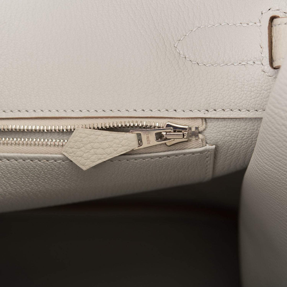 Hermes Gris Perle Togo Birkin 35cm Palladium Hardware BagAg