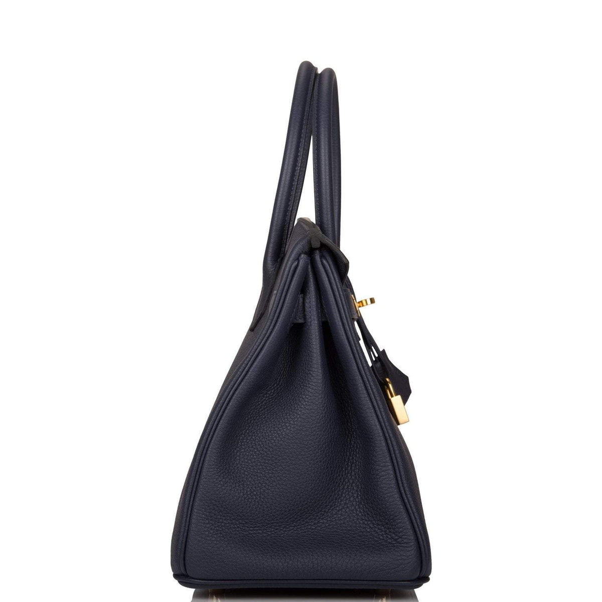 Hermes Bleu Nuit Togo Birkin 30cm Gold Hardware BagAg
