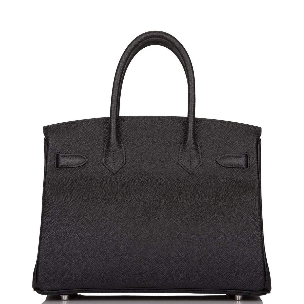 Hermes Black Epsom Birkin 30cm Palladium Hardware BagAg