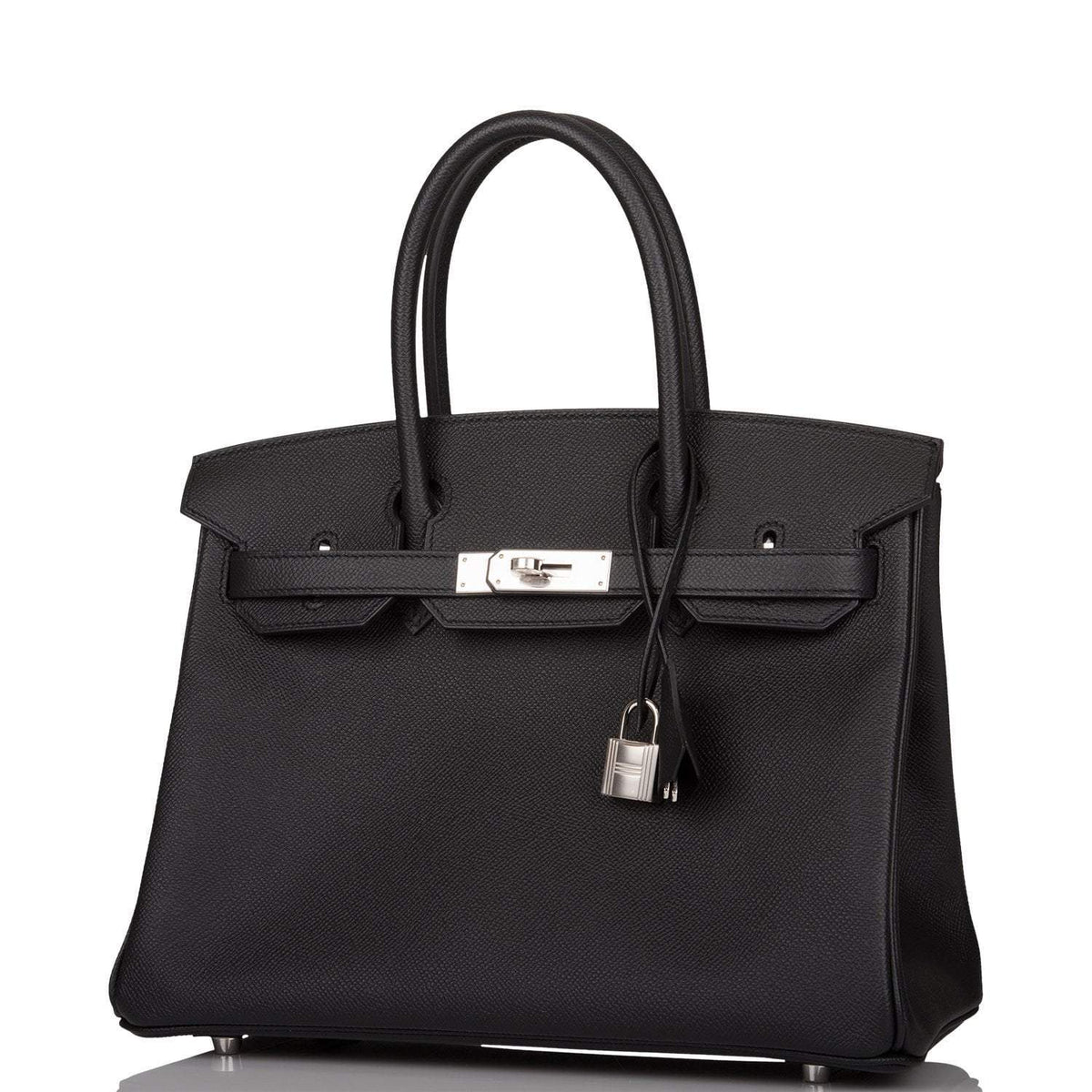 Hermes Black Epsom Birkin 30cm Palladium Hardware BagAg