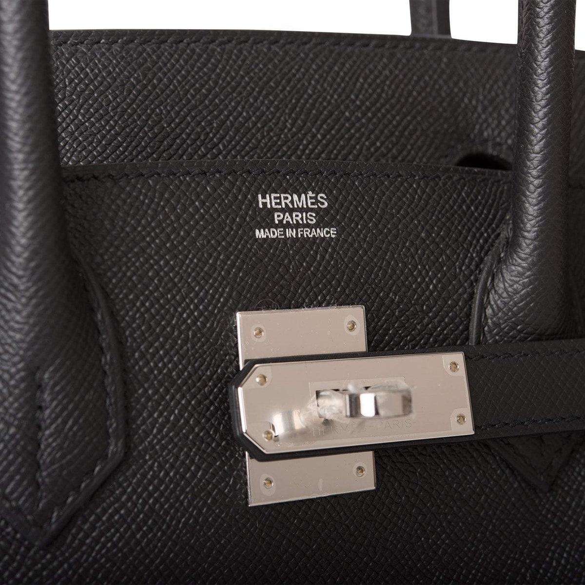 Hermes Black Epsom Birkin 30cm Palladium Hardware BagAg
