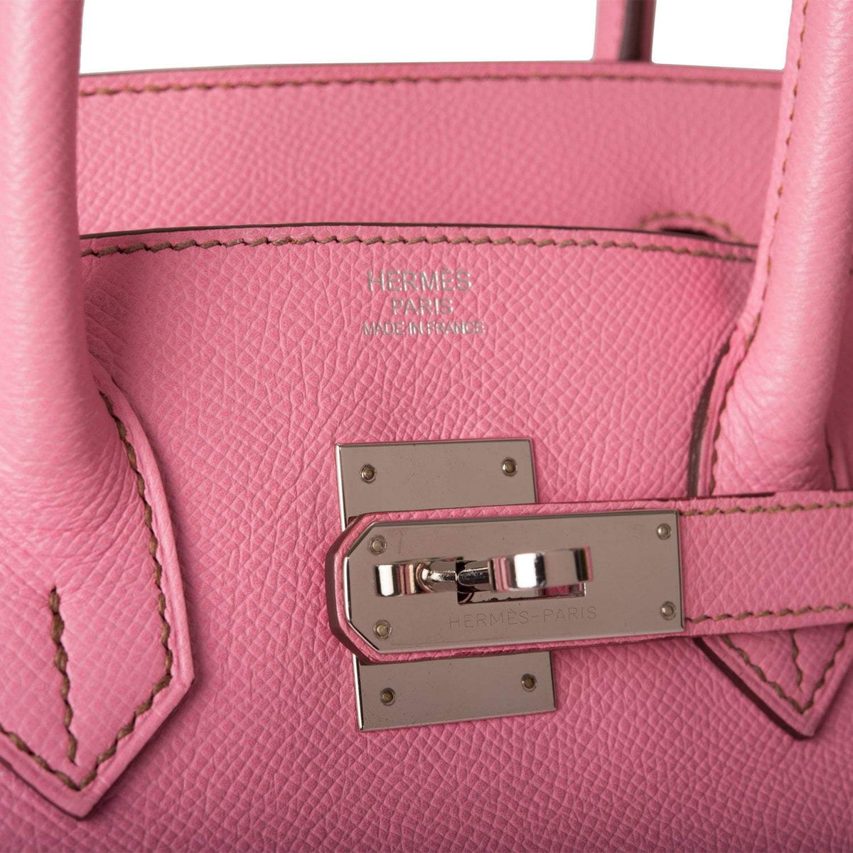 Pre-owned Hermes Birkin 30 Bubblegum 5P Epsom Palladium Hardware Hermes