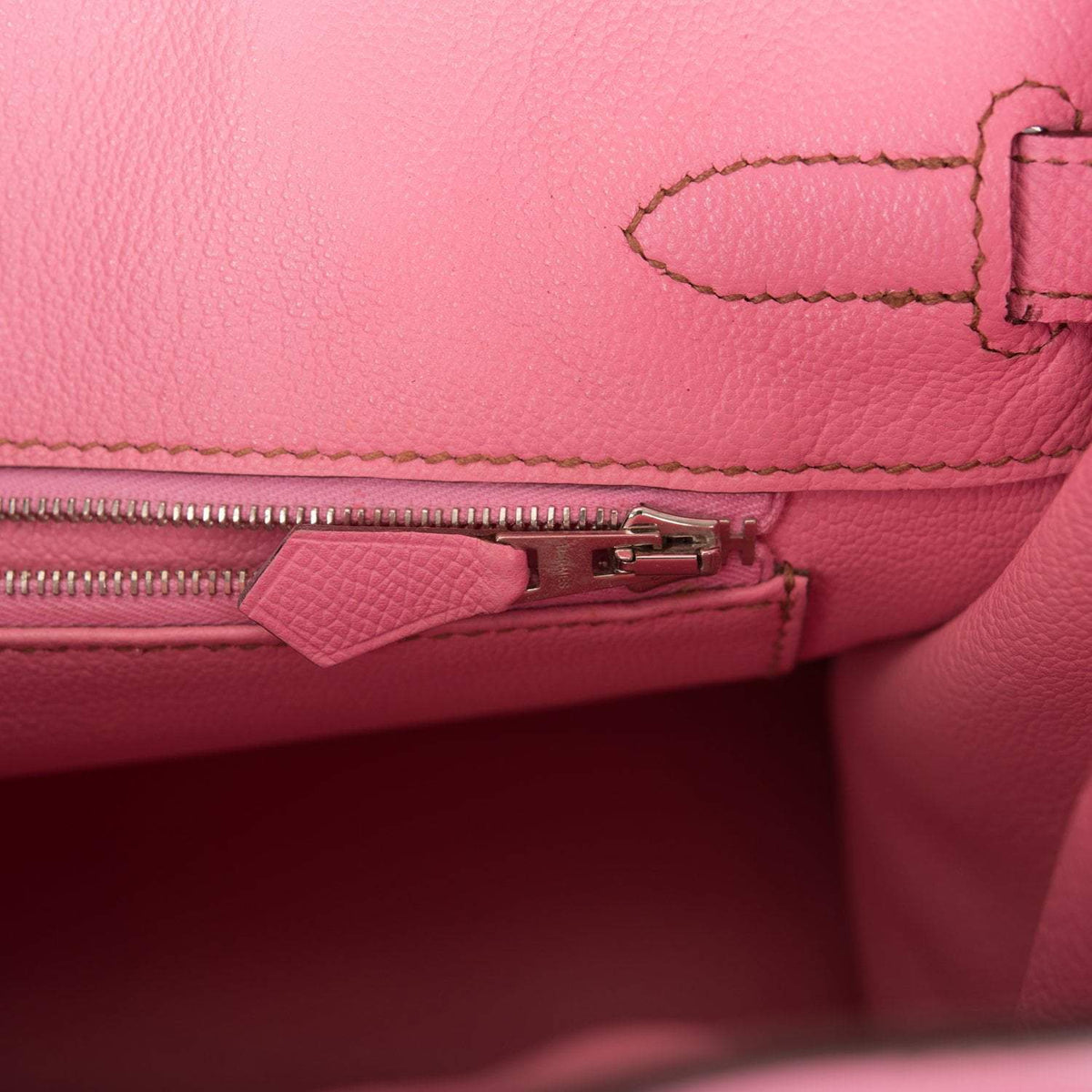 Pre-owned Hermes Birkin 30 Bubblegum 5P Epsom Palladium Hardware Hermes