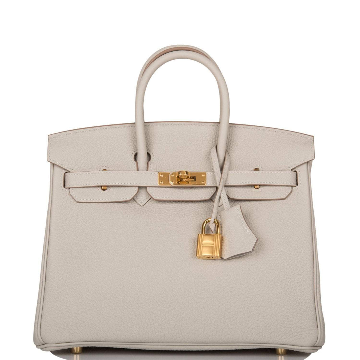 Hermes Birkin 25 Gris Perle Togo Gold Hardware Hermes