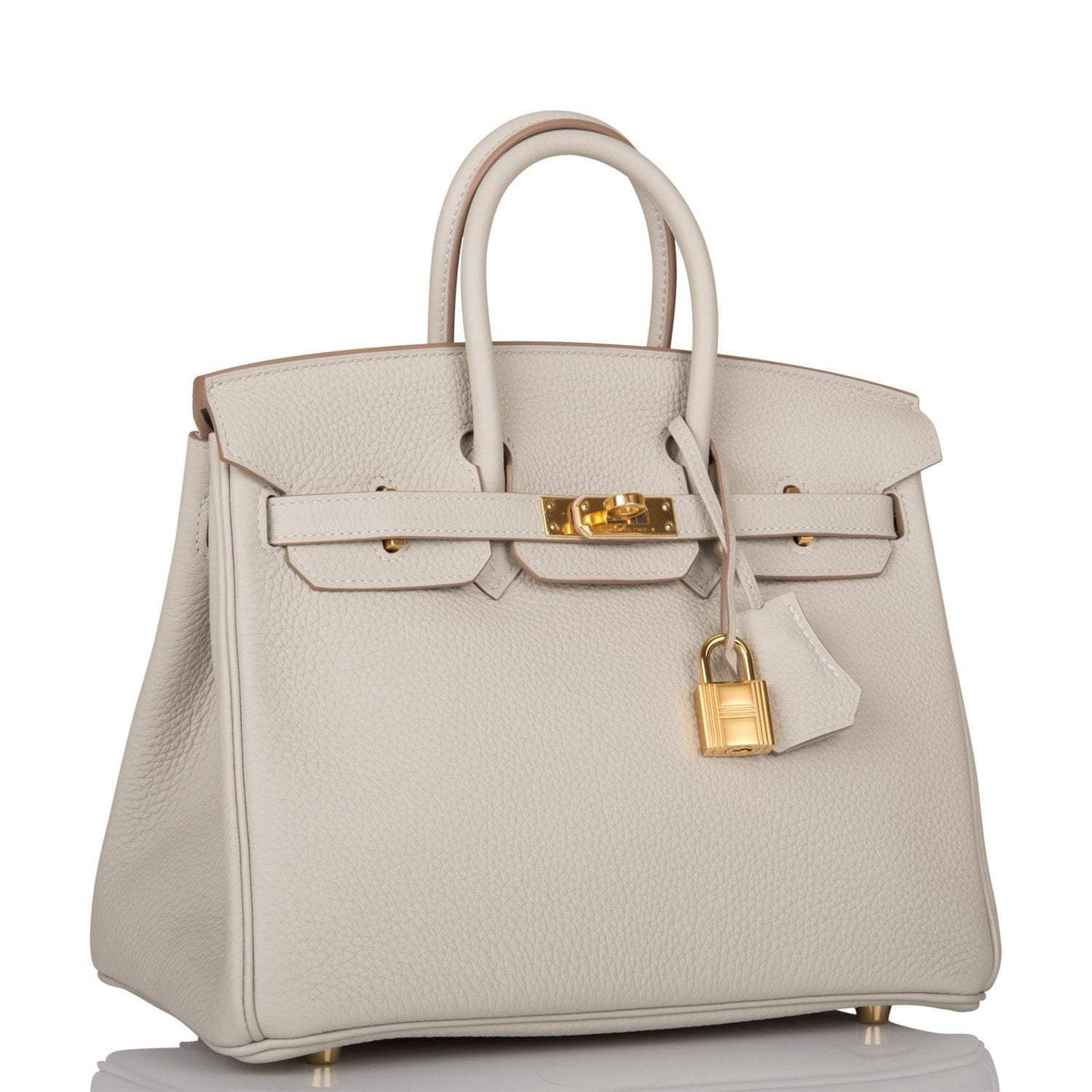 Hermes Birkin 25 Gris Perle Togo Gold Hardware Hermes