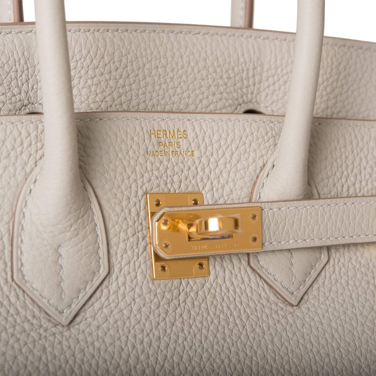 Hermes Birkin 25 Gris Perle Togo Gold Hardware Hermes