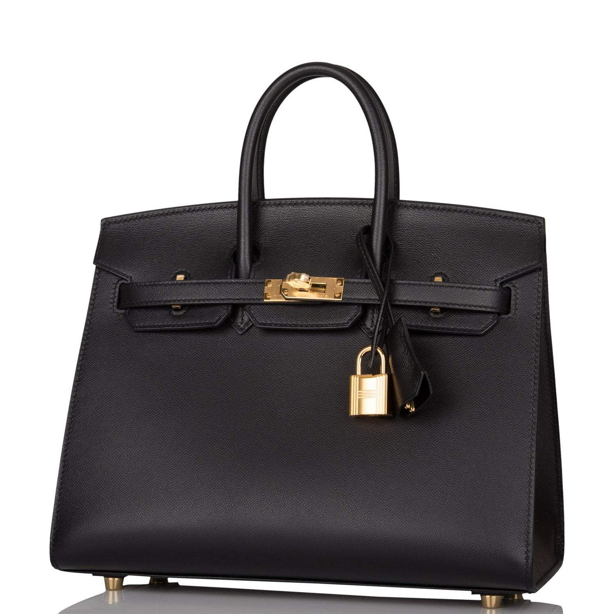 Hermes Black Veau Madame Sellier Birkin 25cm Gold Hardware Hermes
