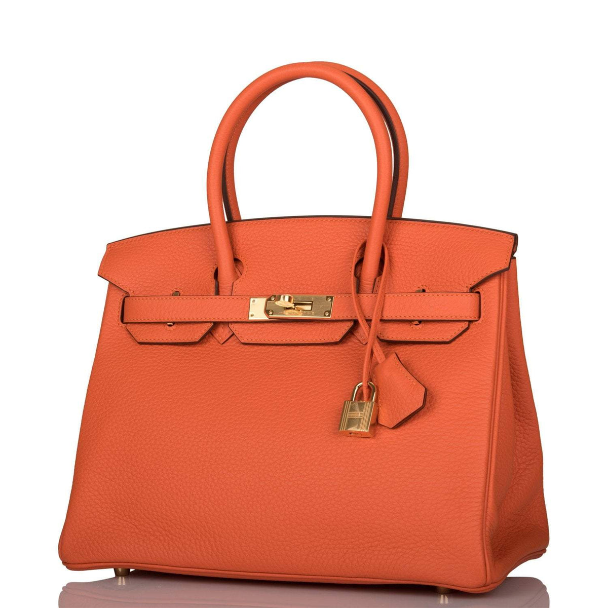 Hermes Feu Clemence Birkin 30cm Gold Hardware Hermes