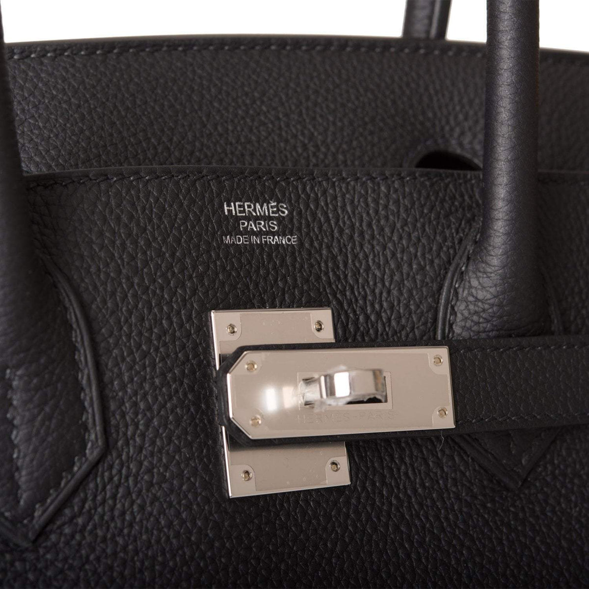 Hermes Black Togo Birkin 30cm Palladium Hardware BagAg