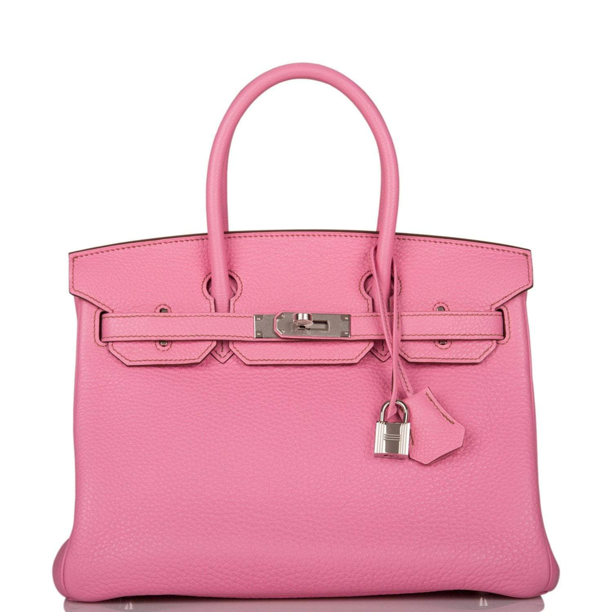 Hermes Bubblegum 5P Togo Birkin 30cm Palladium Hardware BagAg
