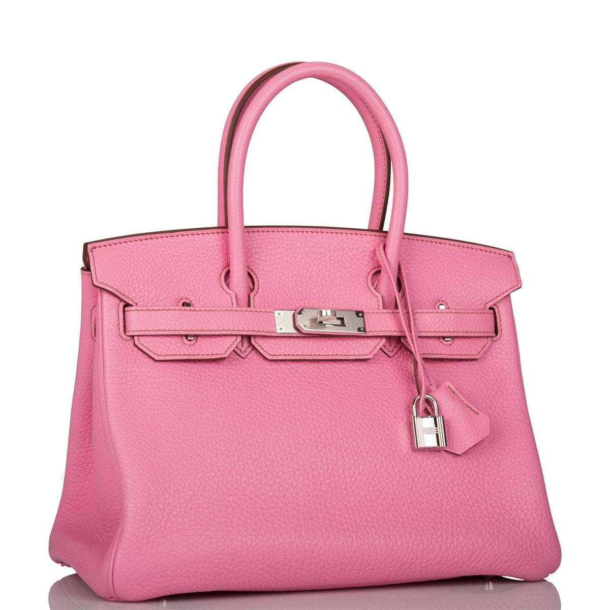 Hermes Bubblegum 5P Togo Birkin 30cm Palladium Hardware BagAg