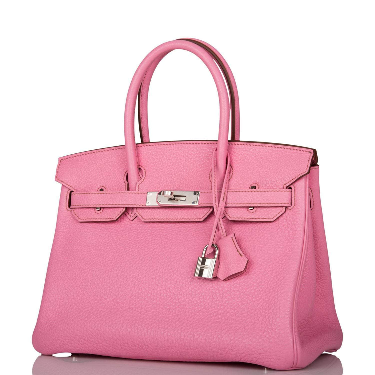 Hermes Bubblegum 5P Togo Birkin 30cm Palladium Hardware BagAg