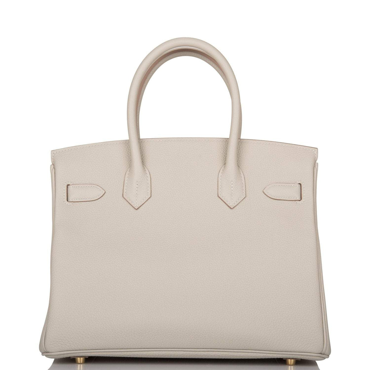 Hermes Gris Perle Togo Birkin 30cm Gold Hardware BagAg