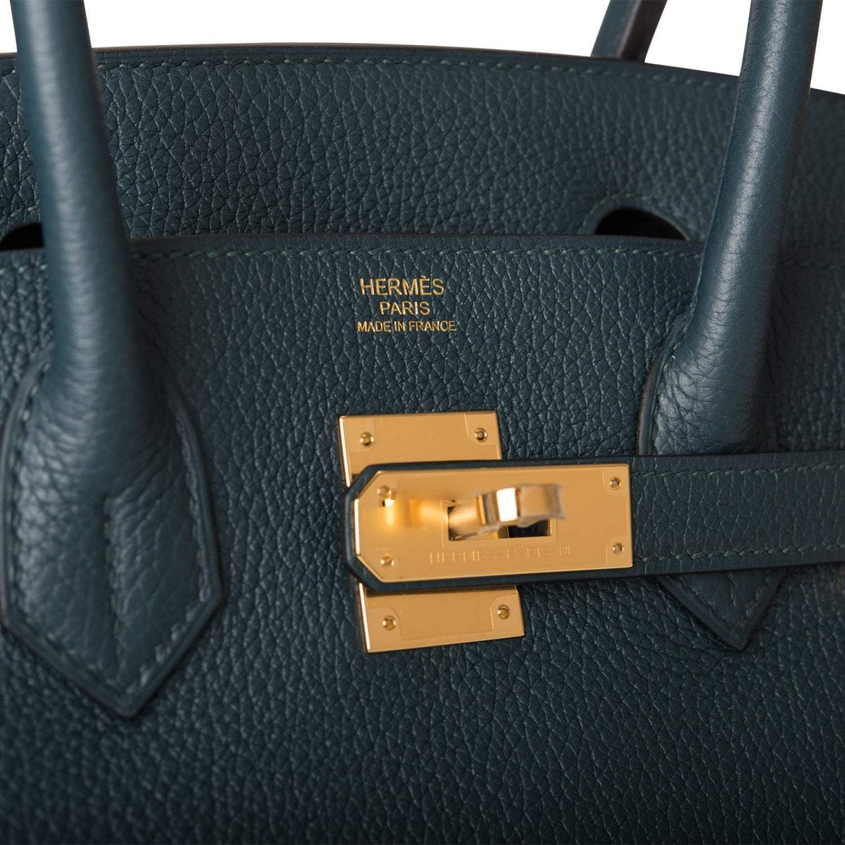 Hermes Birkin 30 Vert Cypress Clemence Gold Hardware Hermes