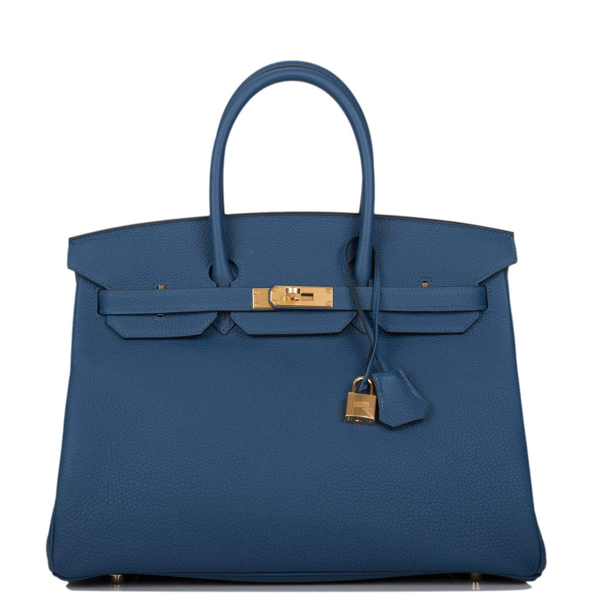 Hermes Deep Blue Togo Birkin 35cm Gold Hardware BagAg