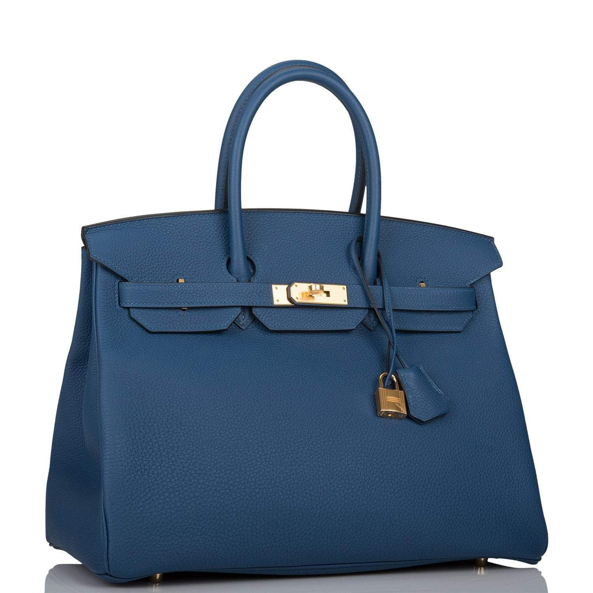 Hermes Deep Blue Togo Birkin 35cm Gold Hardware BagAg