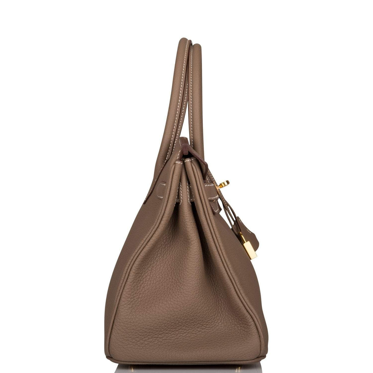 Hermes Etoupe Togo Birkin 30cm Gold Hardware BagAg