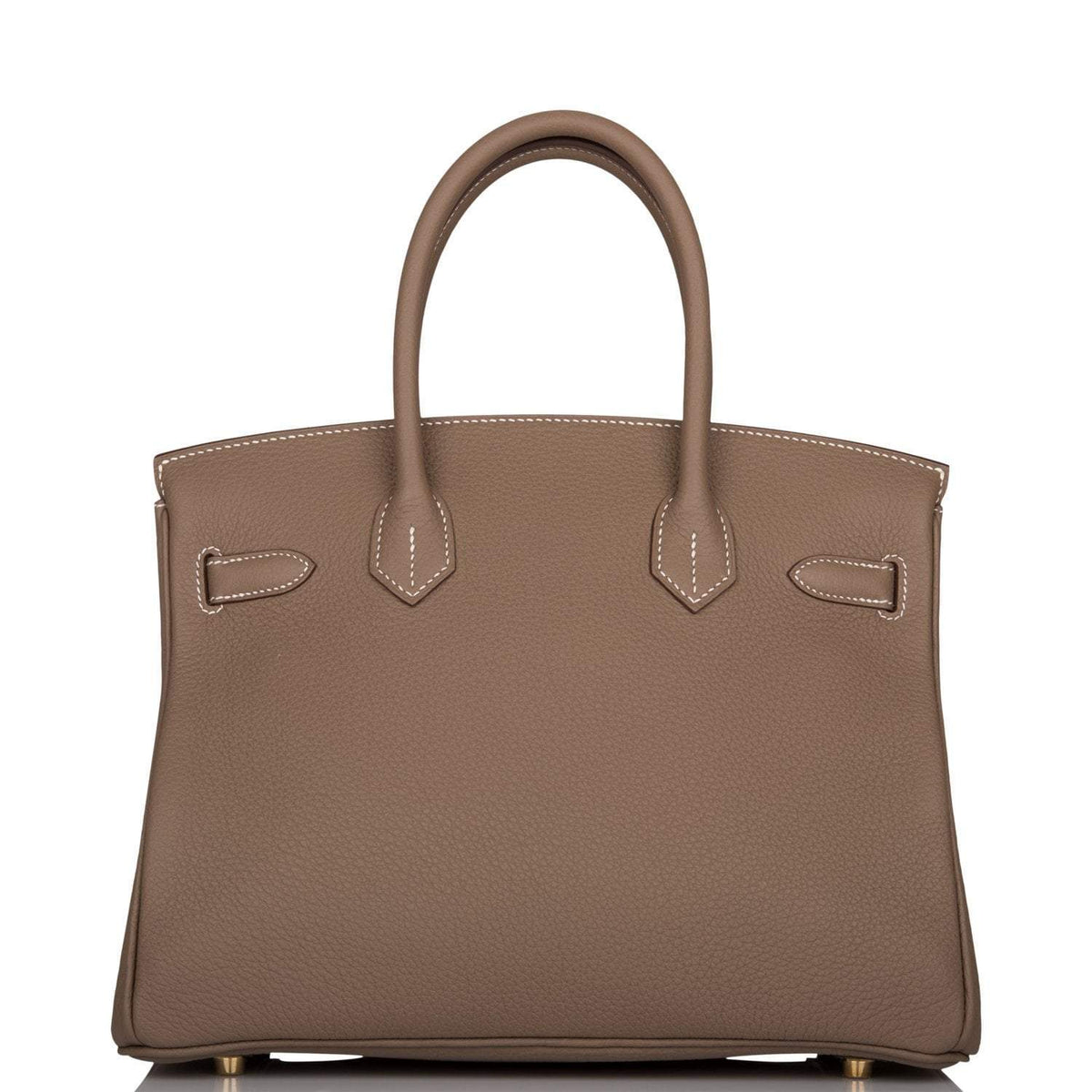 Hermes Etoupe Togo Birkin 30cm Gold Hardware BagAg