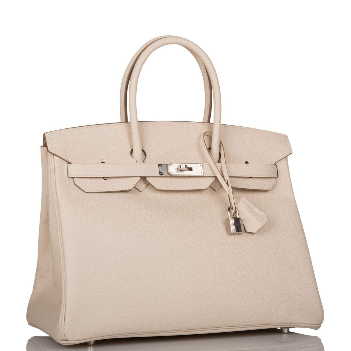 Hermes Craie Epsom Birkin 35cm Palladium Hardware BagAg
